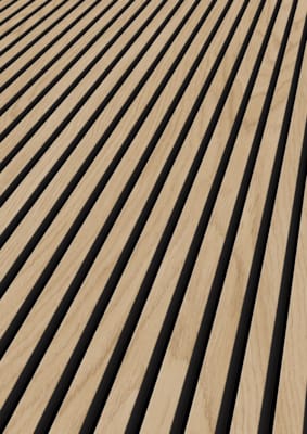 Lambris acoustique Ter Hürne SilentDesign chêne tiber 1 face - 21 x 520 x 2400 mm
