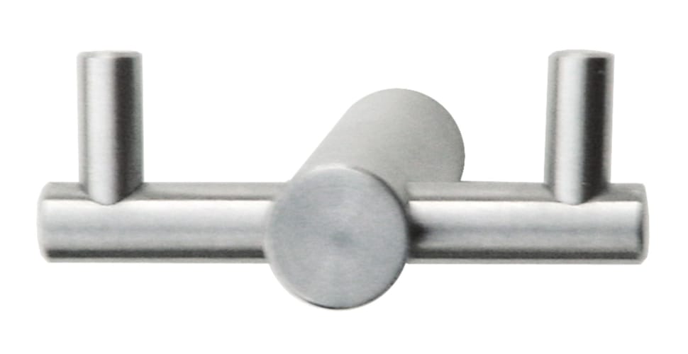 Crochet rond simple salle de bain - Inox