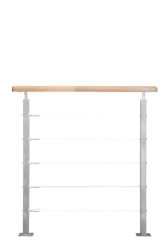 Ardennes - Garde-corps avec câble 100 cm