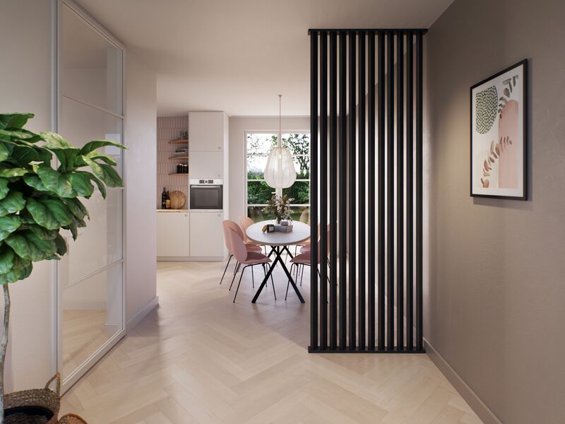 CanDo roomdivider profils sol et plafond 45° pour cloison - Chêne lave - 1000 mm