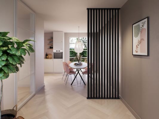 CanDo roomdivider profils sol et plafond 45° pour cloison - Chêne lave - 1000 mm