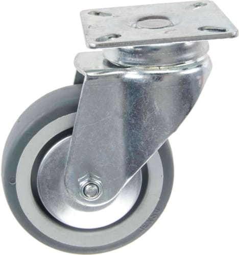 Roulette en Thermoplastique Rubber Pivotante Frein 75 mm