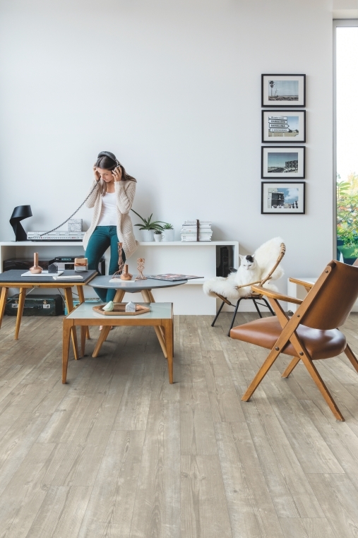 Quick-Step vinyle Alpha Vinyl Bloom 5+1 - pin brume matinale 40074 - 6 x 209 x 1494 mm