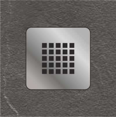 Receveur de douche composite blanc - Anti dérapant - 25 x 800 x 1400 mm