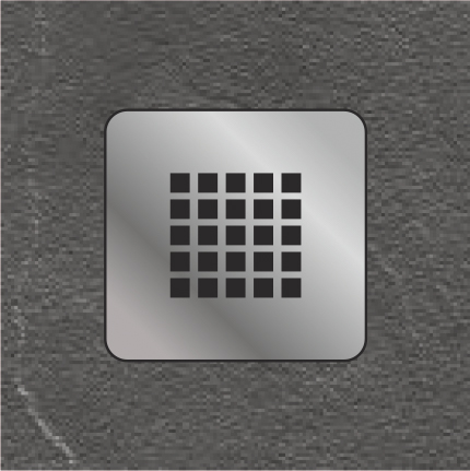 Receveur de douche composite blanc - Anti dérapant - 25 x 800 x 1400 mm