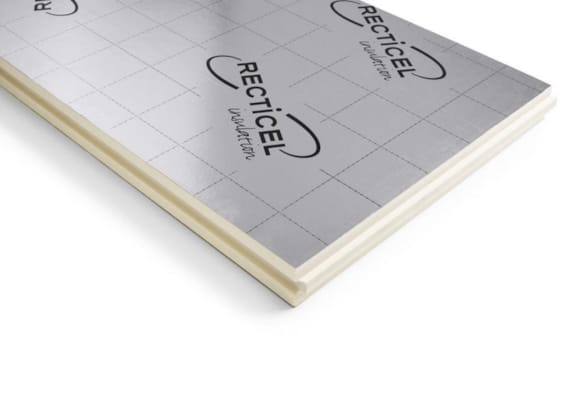 Panneau Recticel polyuréthane Eurowall rainuré languetté 1200 x 600  x 60 mm