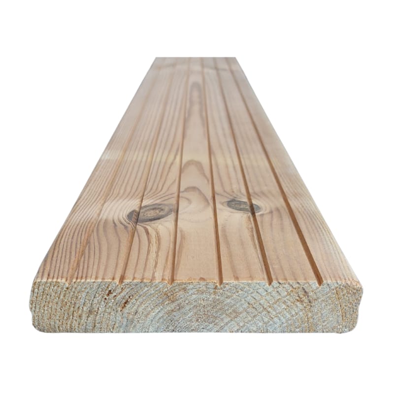 Planche de terrasse sapin Thermowood - 26 x 140 x 3000 mm