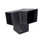 Suki connecteur 71 x 71 mm angle 105° 3D (gauche) pour poteau bois 70 x 70 mm