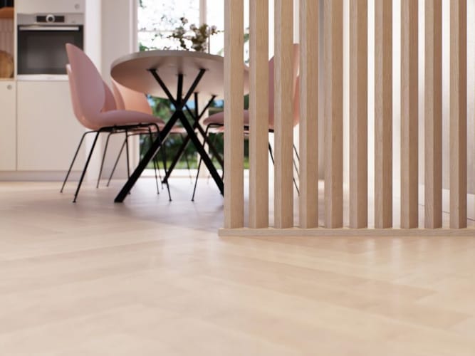 CanDo roomdivider profils sol et plafond 45° pour cloison - Chêne nature - 1000 mm