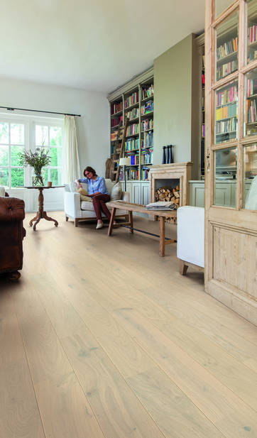 Quick-Step parquet semi-massif Cadenza - Chêne blanc antarctique verni extra mat 3860 - 13