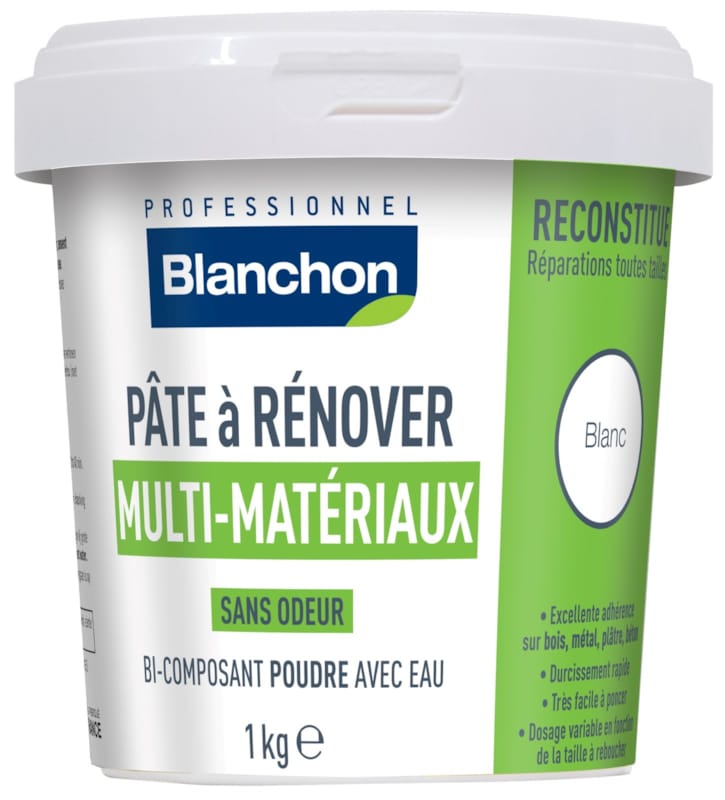 Blanchon Pâte à rénover - bi-composant avec eau - 1 kg