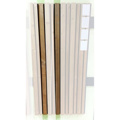 Bardage sapin thermo - Latte coins cassés - 30 x 40 x 3300 mm