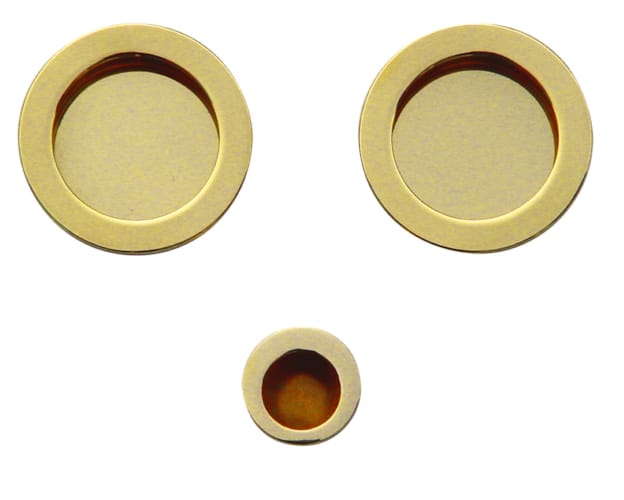 Coquille à encastrer ronde - Laiton