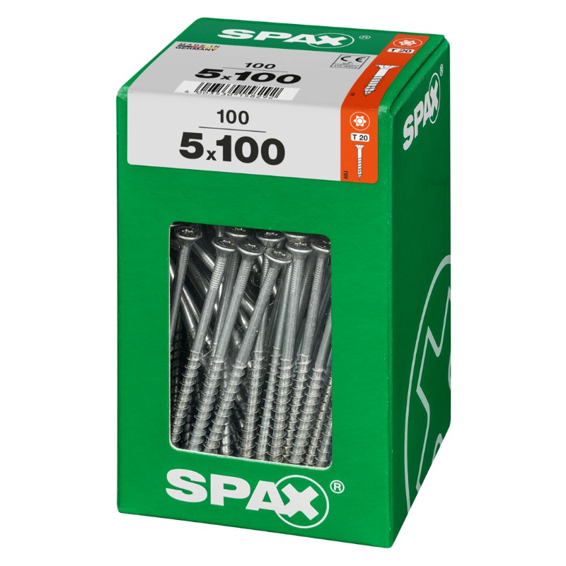 SPAX vis T-STAR+ WIROX - 5x100 XXL (boite 100 pces)