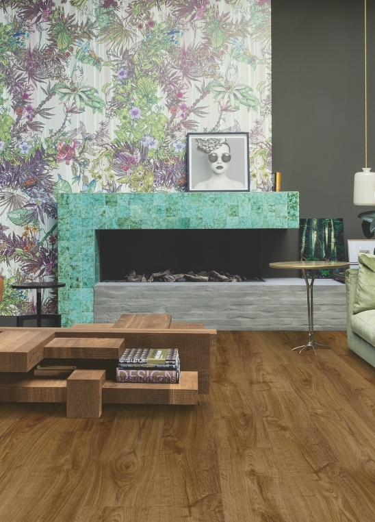 Quick-Step vinyle Alpha Vinyl Bloom 5+1 - chêne d'automne marron 40090 - 6 x 209 x 1494 mm