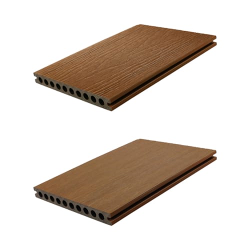 Terrasse Fiberdeck composite tubulaire 22,5 x 210 x 5000 mm - teak creux