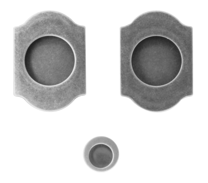 Coquille à encastrer fra retro carrée - Old silver