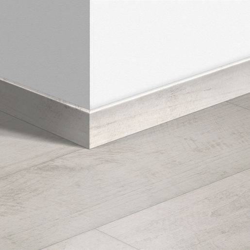 Plinthe standard stratifié Quick-Step 1290 Teck blanc blanchi - 12 x 58 x 2400 mm