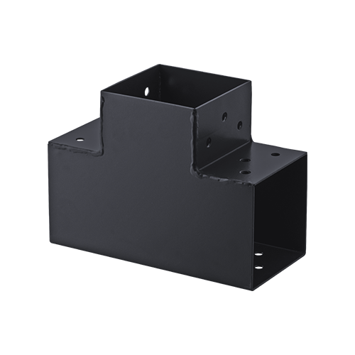 Suki connecteur 91 x 91 mm en T angle 90° pour poteau bois 90 x 90 mm