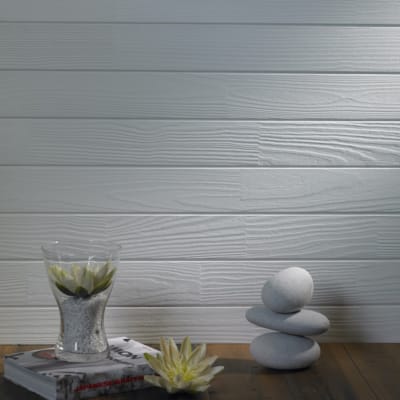 Lambris Nologo Klauss - Brossé blanc 10 x 90 mm x 2m50