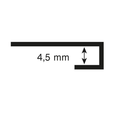 C-profile Rocko 2800 mm noir