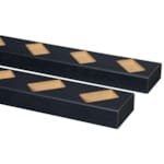 CanDo roomdivider profils sol et plafond 45° pour cloison - Chêne lave - 1000 mm