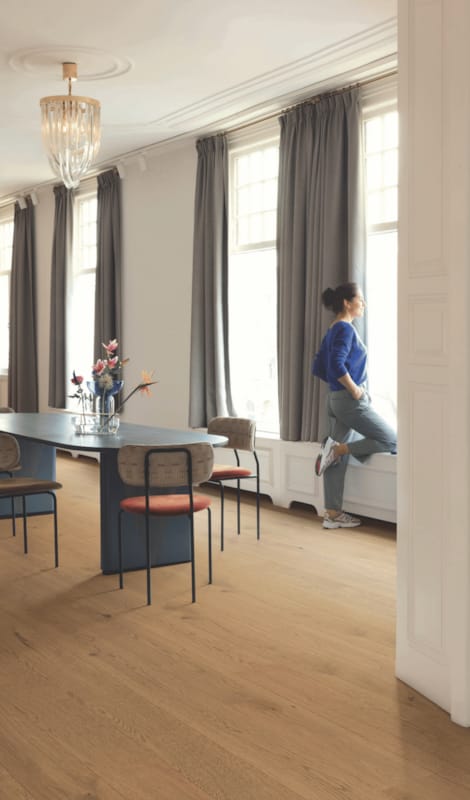 Quick-Step parquet Amato - Chêne châtaigne foncé extra mat 7446 - 13 x 145 x 1820 mm