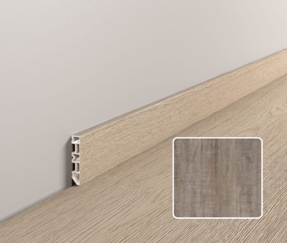Plinthe moderne Coretec ESSENTIALS - Nantucket Oak - 3211 - 13 x 58 x 2400 mm