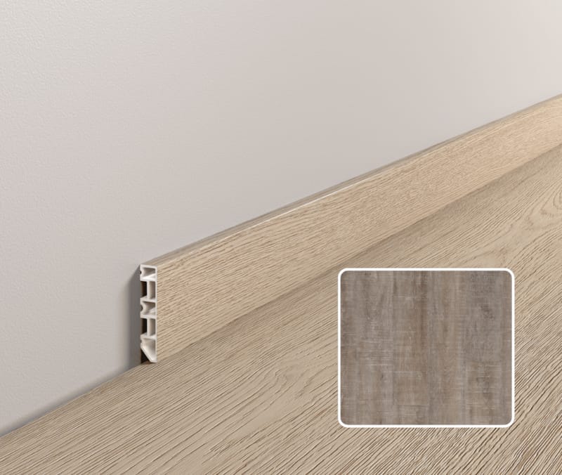 Plinthe moderne Coretec ESSENTIALS - Nantucket Oak - 3211 - 13 x 58 x 2400 mm