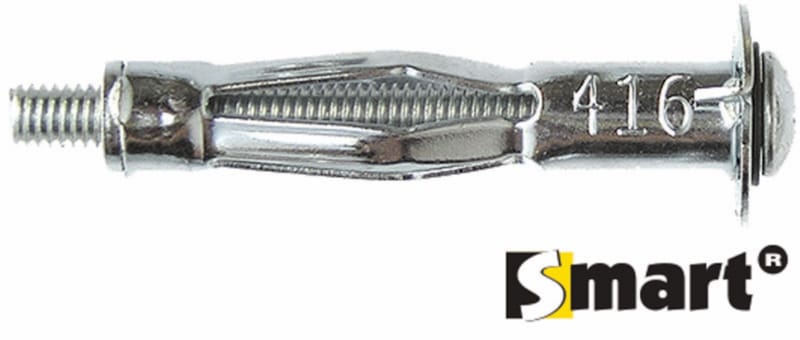 Cheville métallique corps creux+ vis TC M 5x52 - 4 pcs