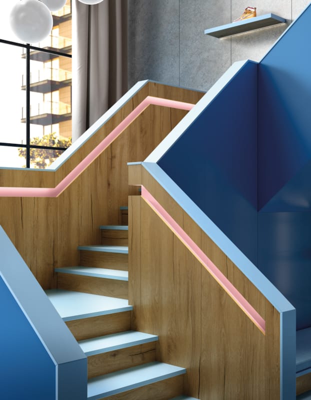 Panneau mélaminé K518 SU Surf Blue - 2800 x 2070 x 18 mm