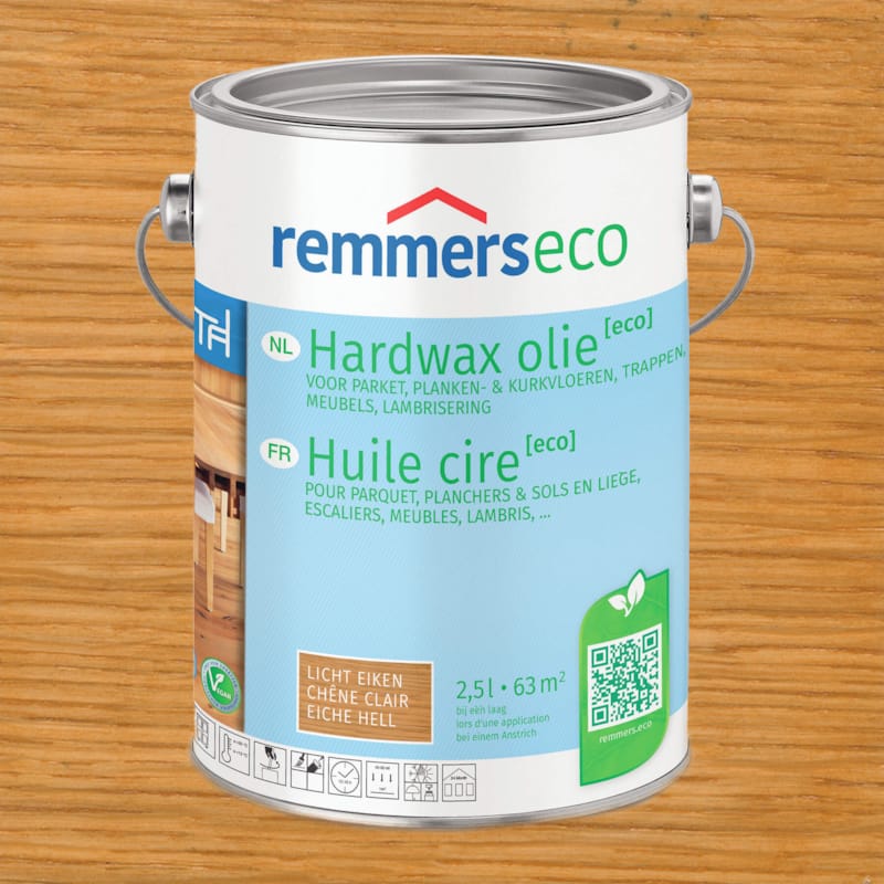 Remmers Huile Cire Eco 0,375 L - Chêne clair
