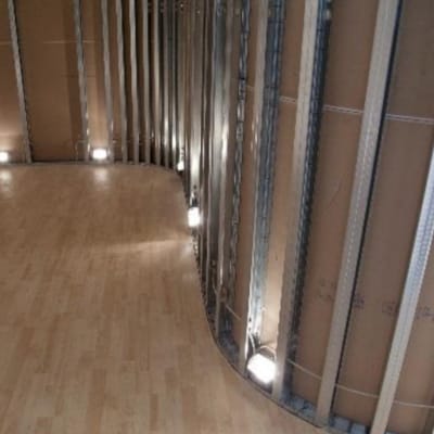 Metal Stud plafond concave 3m00