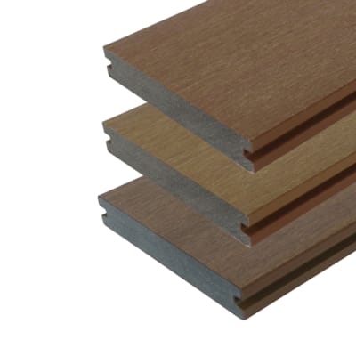 Terrasse Fiberdeck composite massif - Ipé - 22,5 x 138 x 3900 mm