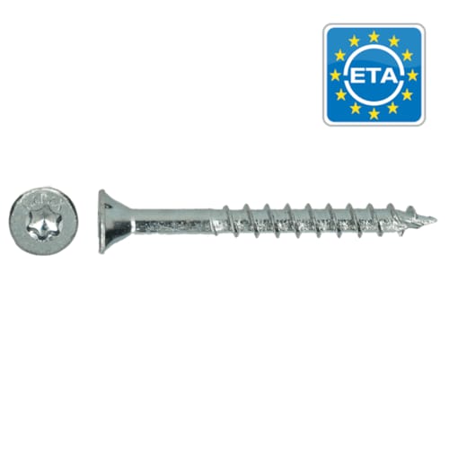 Vis à Bois Universelle Hapax TF-T30 Zn - Ø6x60 mm (200 pces)