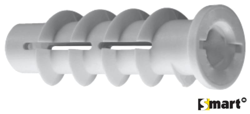 Cheville SMART béton cellulaire nylon - M6 x 50 (blister 4 pces)