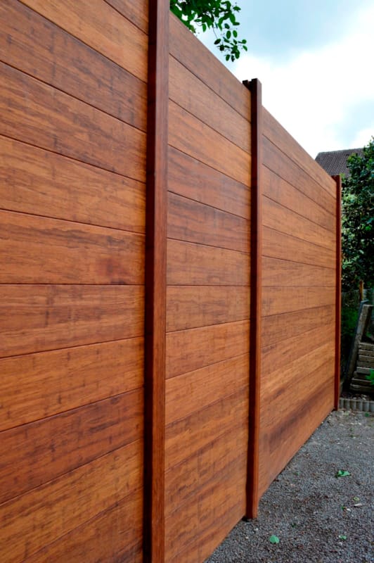 Bambou fencing rainure/languette 14 x 140 mm x 1.95 m