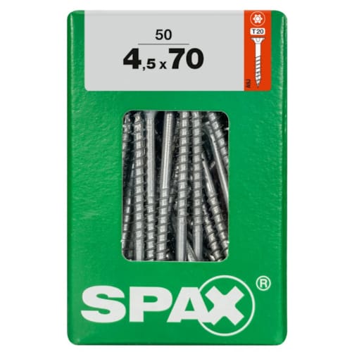 SPAX vis T-STAR+ WIROX - 4,5x70 L (boite 50 pces)