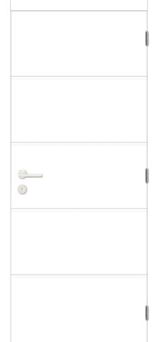 Porte prépeinte moderne HR horizontale réversible - 201.5 x 73cm