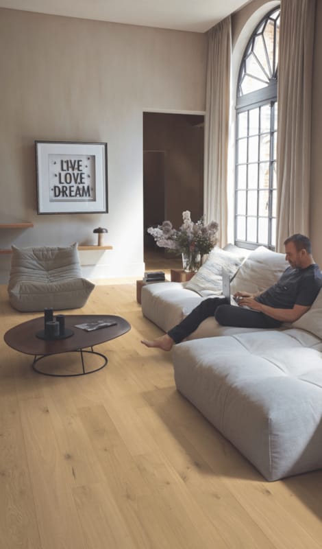 Quick-Step parquet Amato - Chêne pur extra mat 3100 - 13 x 145 x 1820 mm