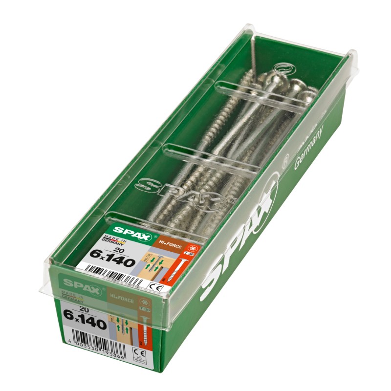 SPAX vis HI.FORCE WIROX - 6x140 L (bte 20 pces)