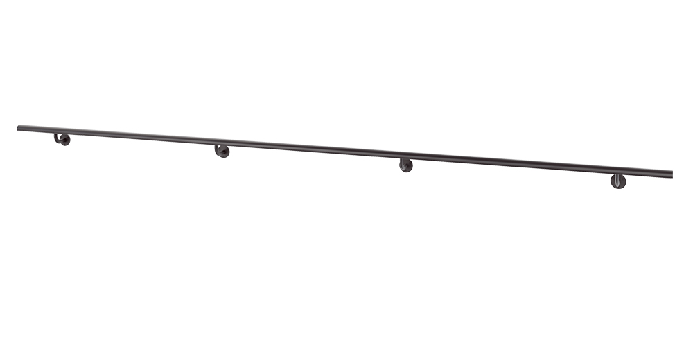 Pure Black Main Courante - Ral 9005 300 cm