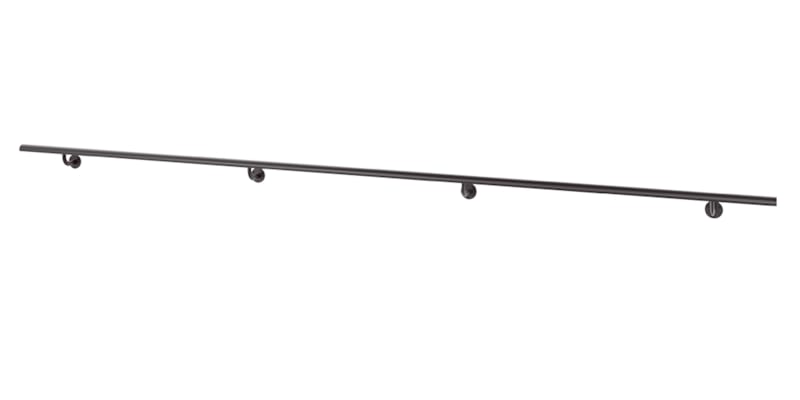 Pure Black Main Courante - Ral 9005 300 cm