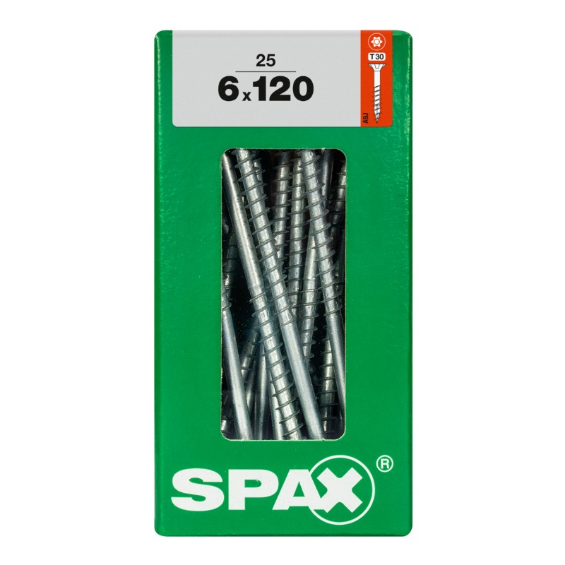 SPAX vis T-STAR+ WIROX - 6x120 L (boite 25 pces)