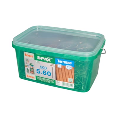 SPAX BONUS set vis terrasse inox A2 5x60 (550 pces)