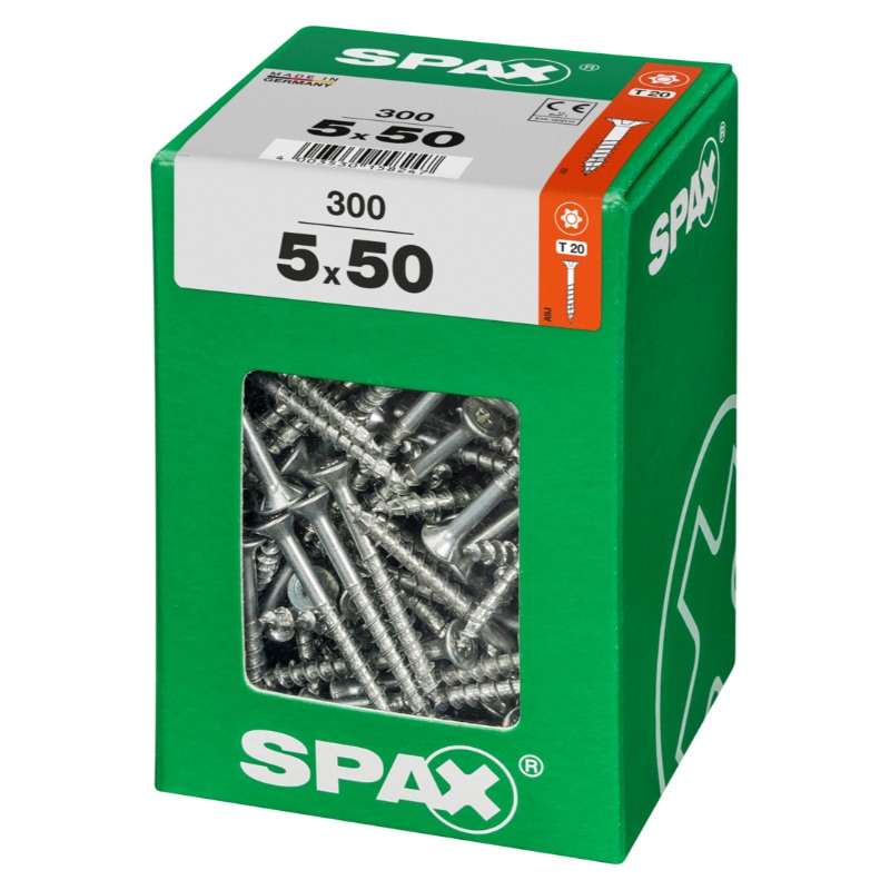 SPAX vis T-STAR+ WIROX - 5x50 XXL (boite 300 pces)