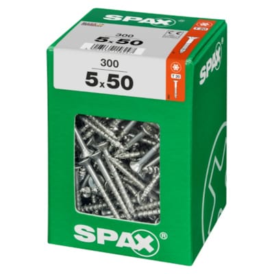 SPAX vis T-STAR+ WIROX - 5x50 XXL (boite 300 pces)