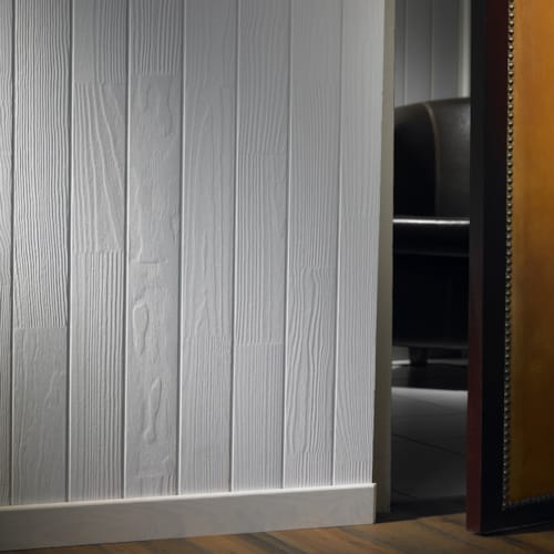 Lambris Nologo Klauss - Brossé blanc 10 x 90 mm x 2m50