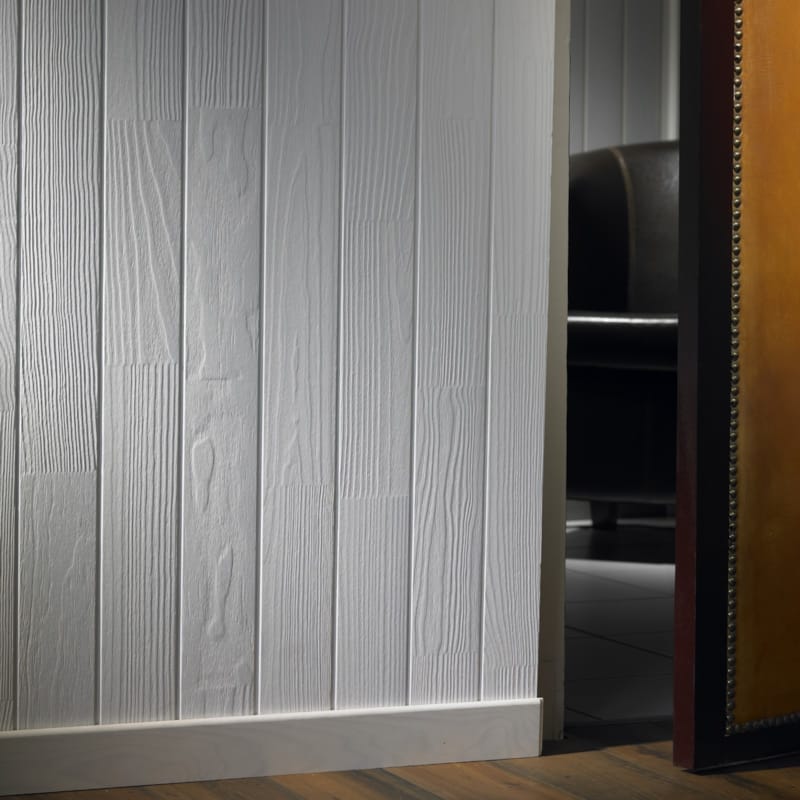 Lambris Nologo Klauss - Brossé blanc 10 x 90 mm x 2m50