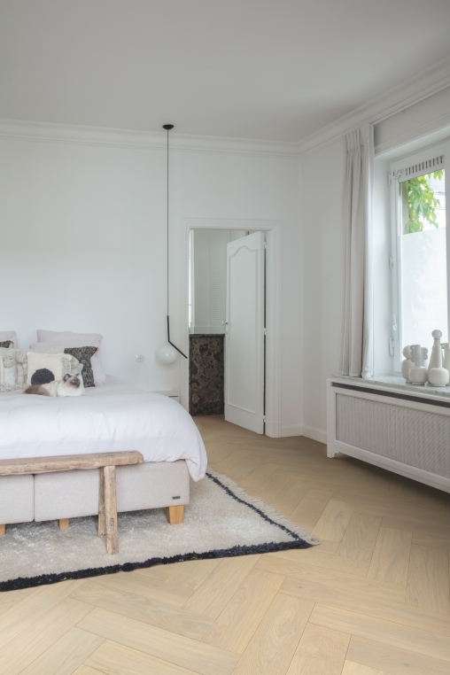 Quick-Step parquet Disegno - Chêne crème extra mat 4856 - 13,5 x 145 x 580 mm